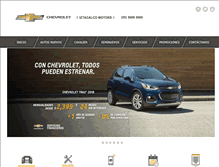 Tablet Screenshot of chevroletiztacalco.com.mx